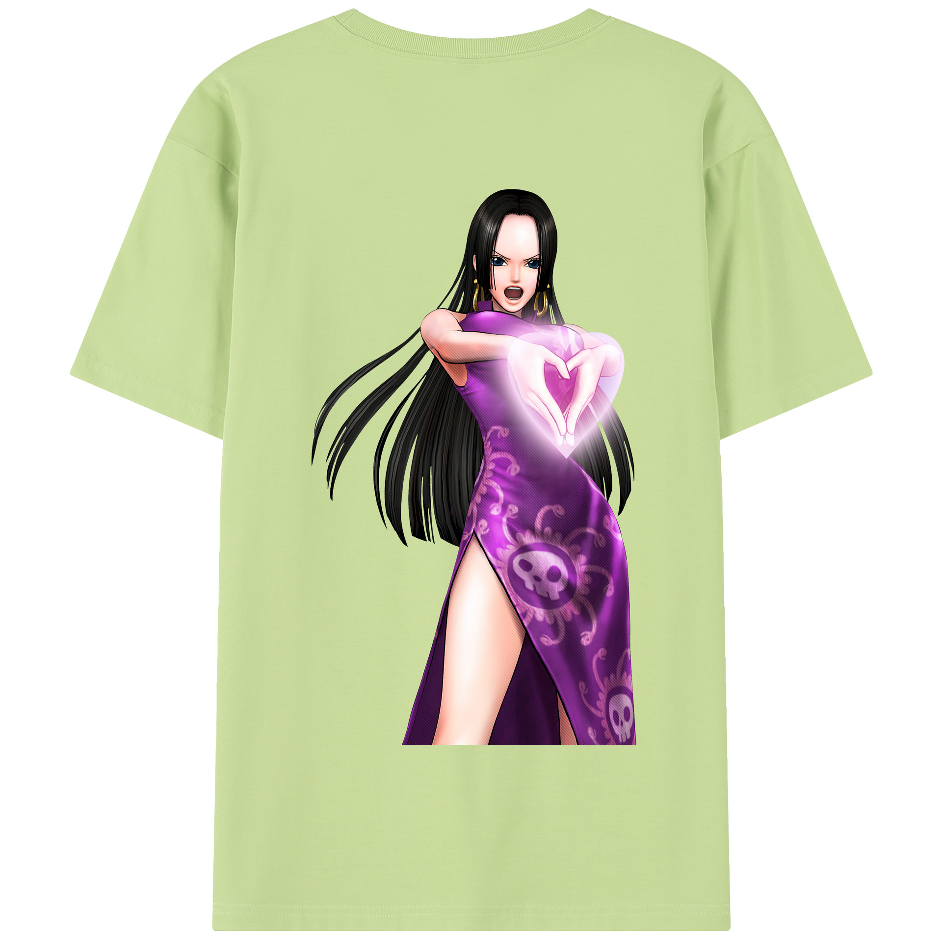 ワンピース ボア・ハンコック ONE PIECE Boa·Hancock 綿100％半袖Tシャツ（背面プリント）